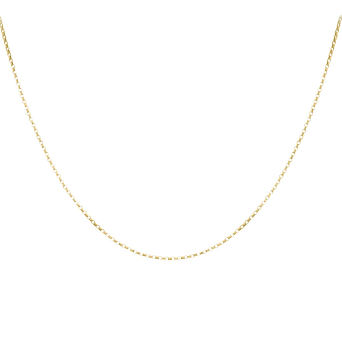 Italian Closeout  - 9K Yellow Gold Belcher Necklace (Size - 18) 7783120 1
