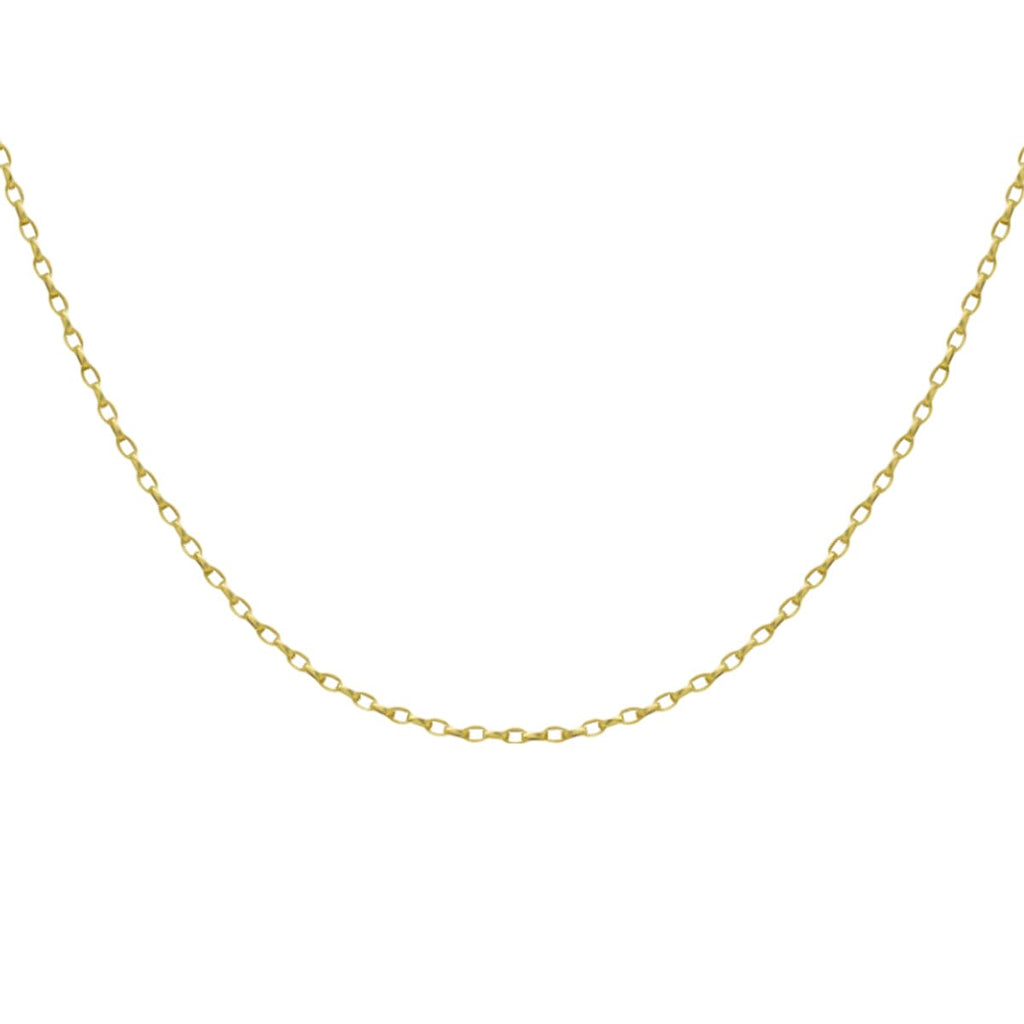 9K Yellow Gold  Chain (Size - 18),  Gold Wt. 1.3 Gms