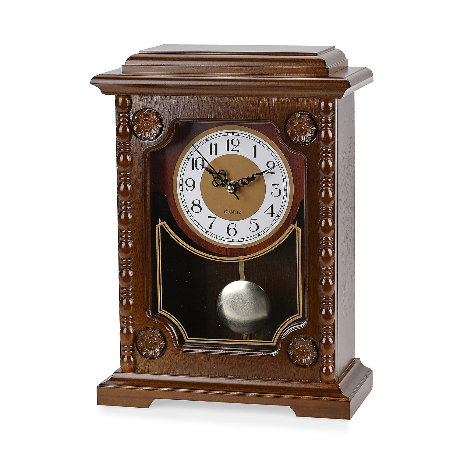 Antique Style Wooden Carriage Table Clock 7814979 0