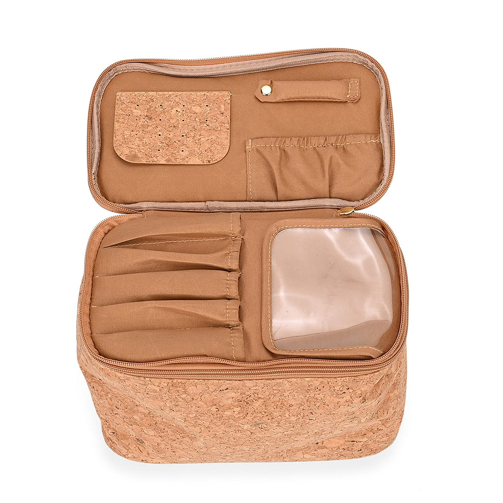 Set of 2 Beautech Storage Bags with 3 Spray Bottles - Light Brown