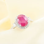 950 Platinum  AAAA  Mozambique Ruby   White Diamond  VS Ring 2.49 ct,  Platinum Wt. 5.85 Gms  2.490  Ct.