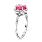 950 Platinum  AAAA  Mozambique Ruby   White Diamond  VS Ring 2.49 ct,  Platinum Wt. 5.85 Gms  2.490  Ct.