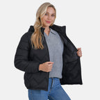 La Marey Lightning-Patterned Jacket (Size 16 to 18) - Black