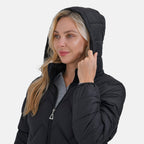 La Marey Lightning-Patterned Jacket (Size 16 to 18) - Black