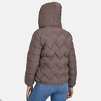 La Marey Lightning-Patterned Jacket (Size 20 to 22) - Brown