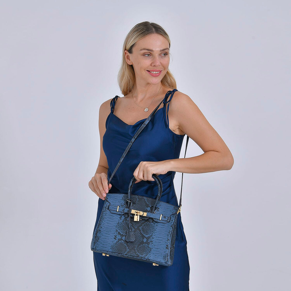 La Marey Leather Snakeskin Crossbody Bag 7890883 4