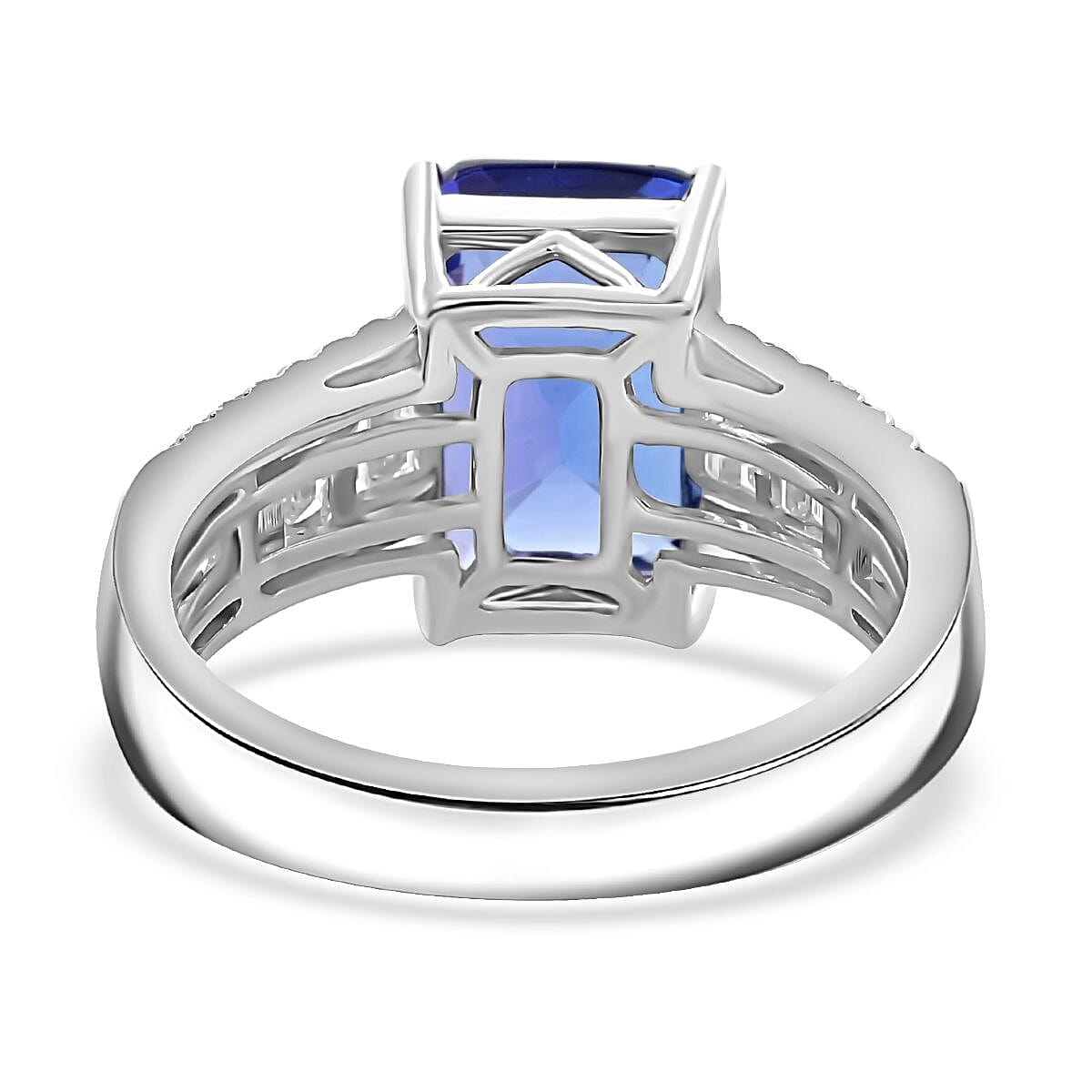 Certified and Appraised RHAPSODY 950 Platinum AAAA Tanzanite White Diamond VS Ring 5.30 ct., Platinum Wt. 7.73 7937488 4
