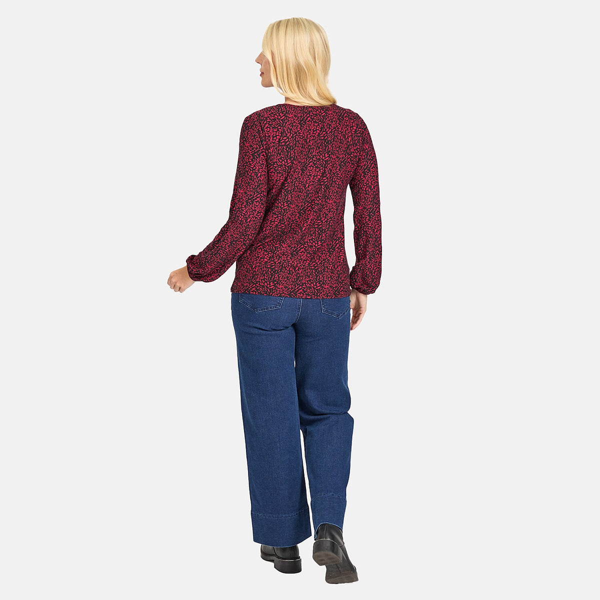 Mudflower Woven Top - Red Bud V32614674 5