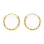 9K Yellow Gold Hoop Earring