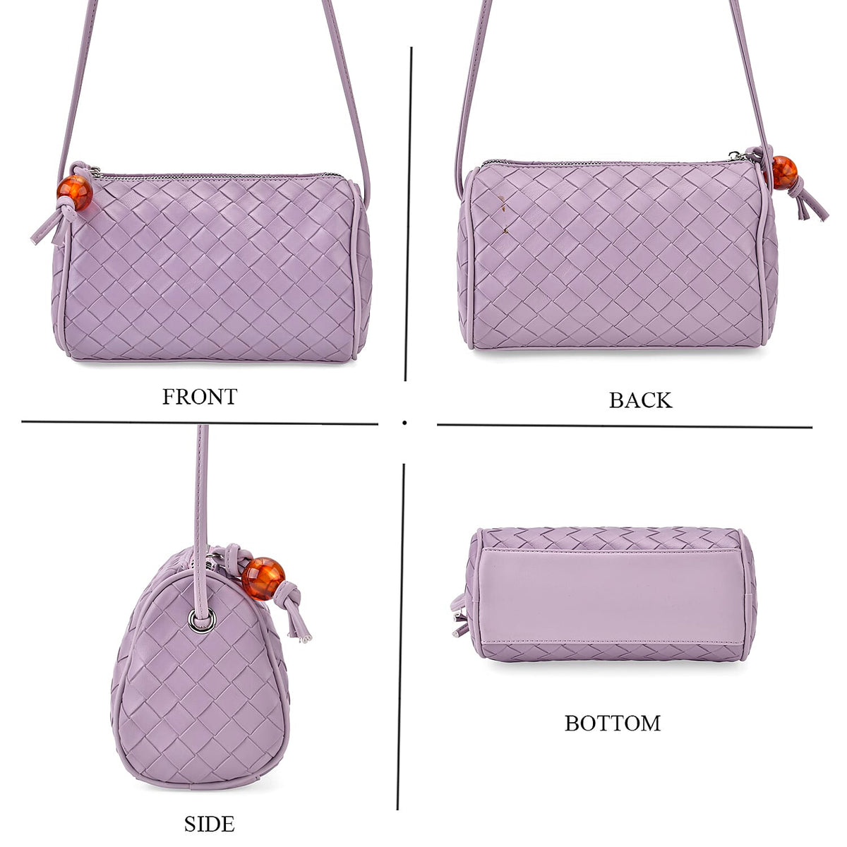Crossbody Bag (Size - One Size) - Dark Purple &amp; Purple V32638169 8