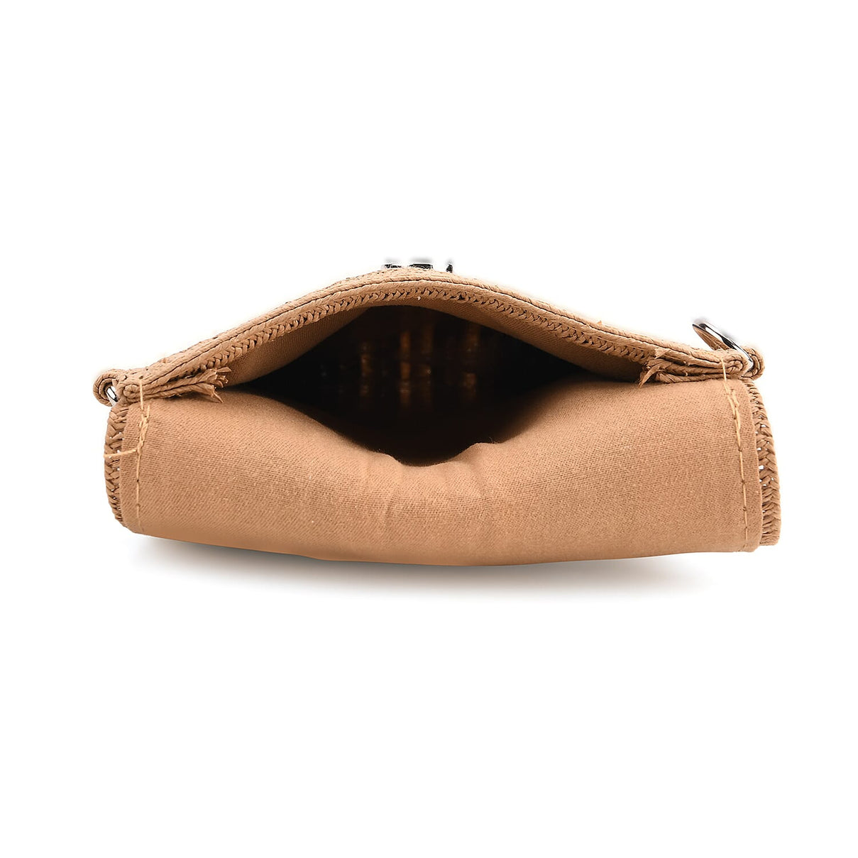 Bohemian Style Casual Summer Straw Crossbody Phone Bag with Striped Pattern - Khaki &amp; Navy 8034559 4
