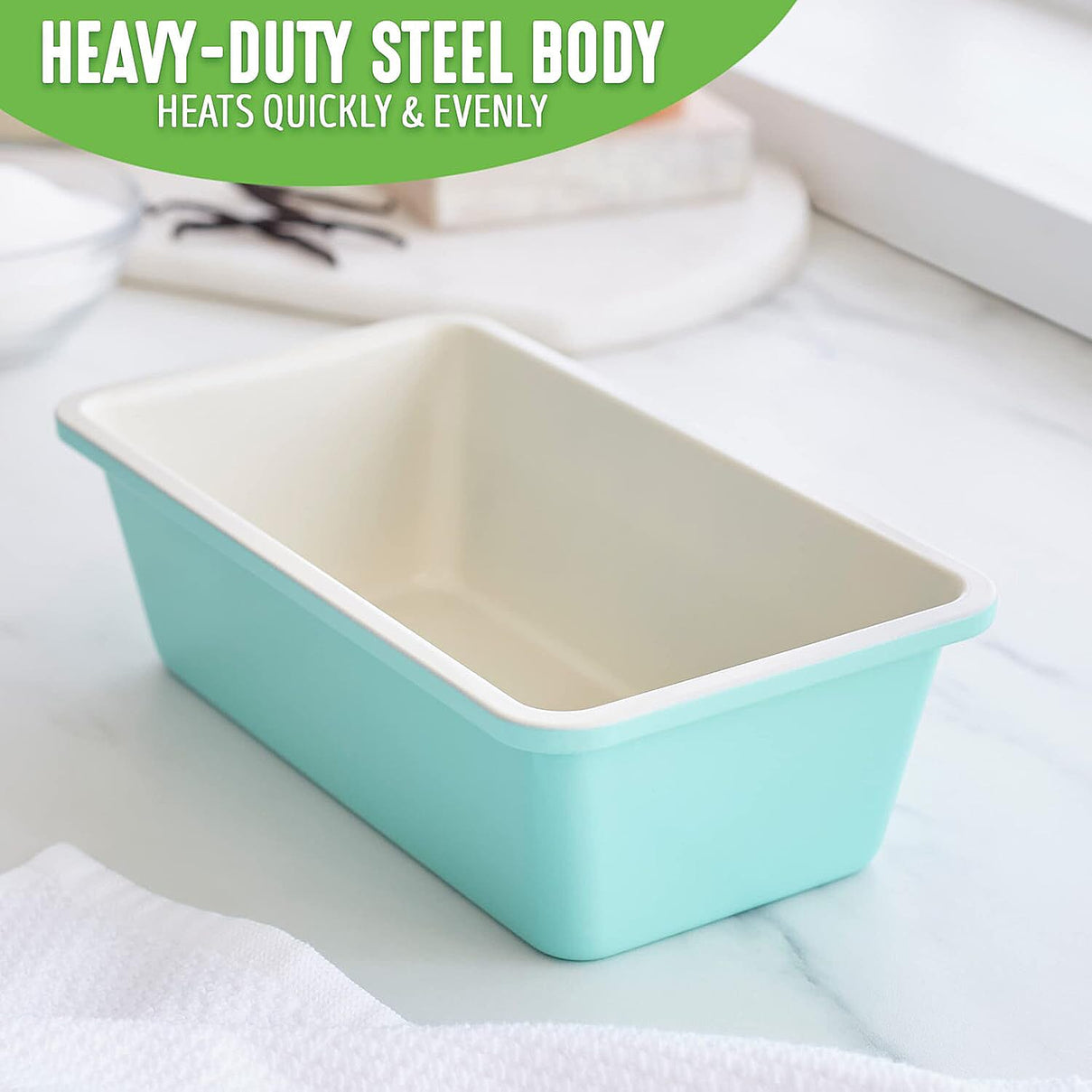 Ceramic Non Stick Baking Dish - Oven Safe up to 230c - Light Blue 8042417 1