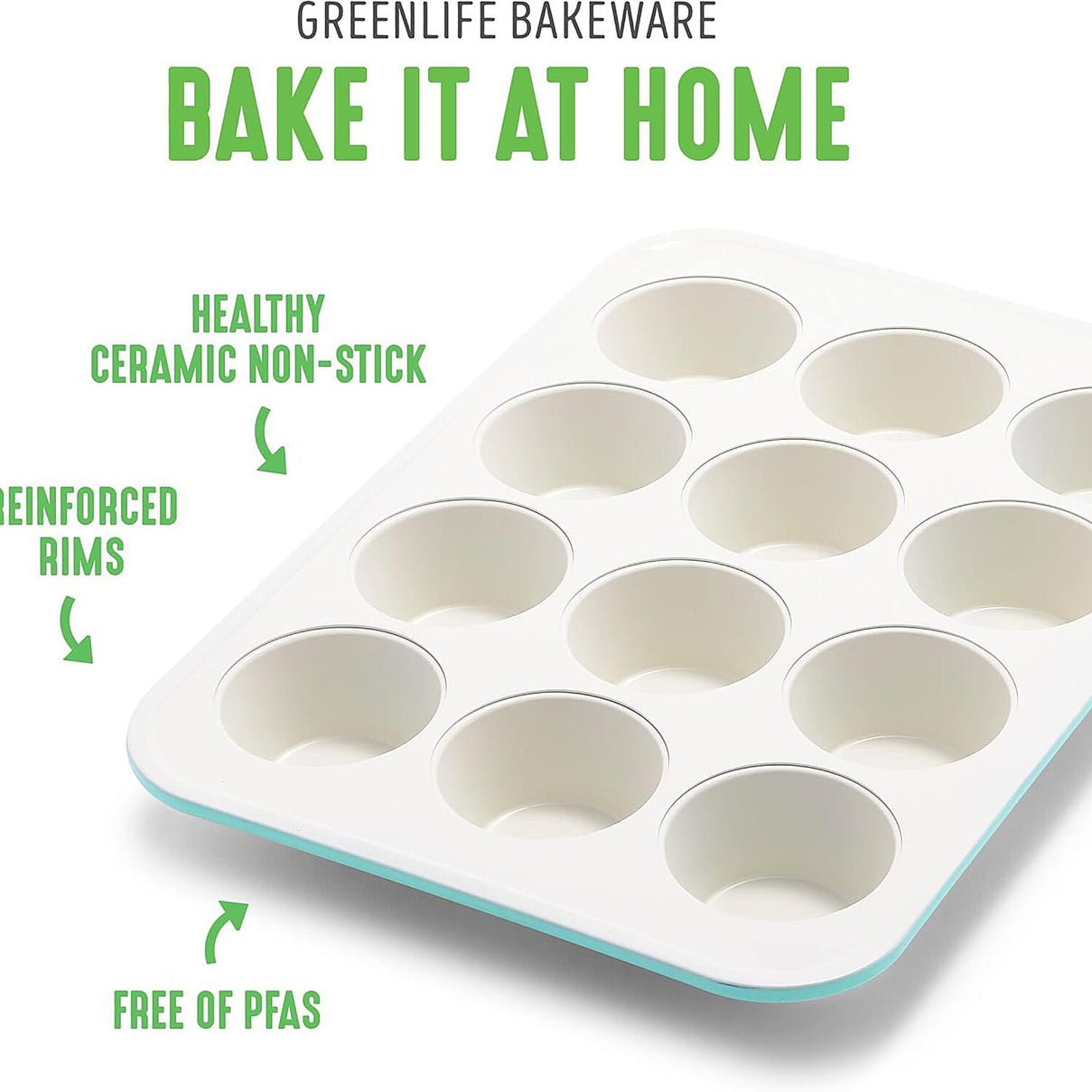 Ceramic Non Stick Baking Tray - Oven, Freezer and Dishwasher  Safe, Light Blue 8042418 3