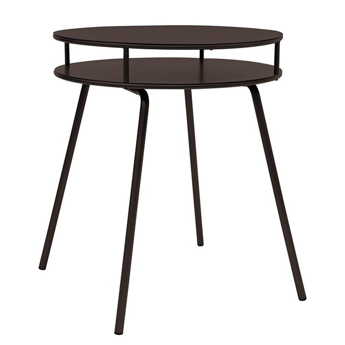 Anika 2-Tier Round Metal Side Table - Bronze 8046223 1