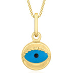 Close Out Deal - 9K Yellow Gold Evil Eye Pendant