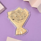 The Golden Bouquet of Endless Affection - 24K Gold Bouquet Collectible With Book - Representing  Love, Appreciation & Timeless Beauty- symbolizing deep affection, gratitude and enduring love