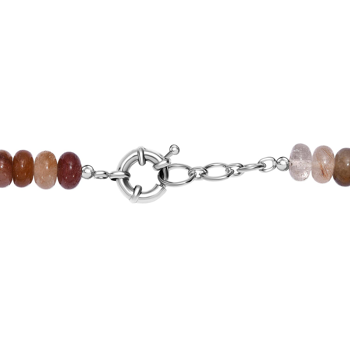 Multi Rutilated Quartz Necklace (Size - 18) with Senorita Clasp 425 Ct. 8181867 5