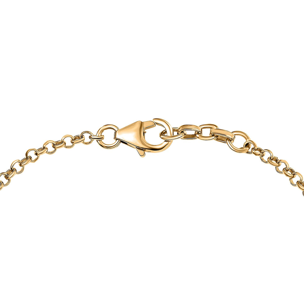 Djoy Royal Bali Collection Moissanite Chain Bracelet (Size - 7.5) with Lobster Clasp in 18K Vermeil Yellow Gold Sterling Silver 1.14 Ct. 8197487 4