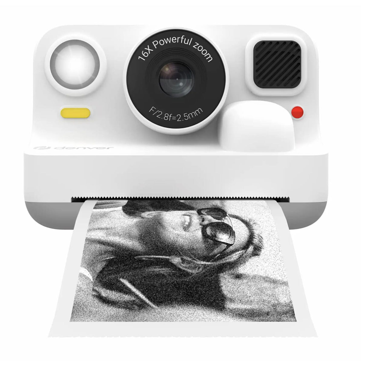 Kids Instant Print Camera With Thermal Zero-Ink Digital Camera - Bluetooth Smartphone Connection for Mobile Printing - PP-40 Paper Roll &amp; PSP-43 Sticker Roll - White V32515194 0
