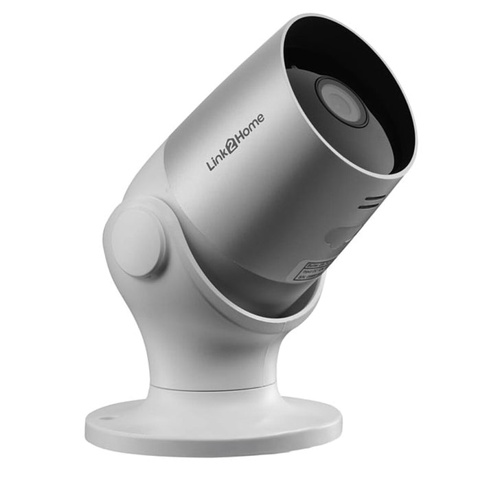 LIQUIDATION DEAL - Link2Home Outdoor Smart Security Camera - Image Sensor - 1080p HD Video, Weatherproof, 2 Way Audio, Smartphone-Tablet Compatible - Grey-White 8433435 1