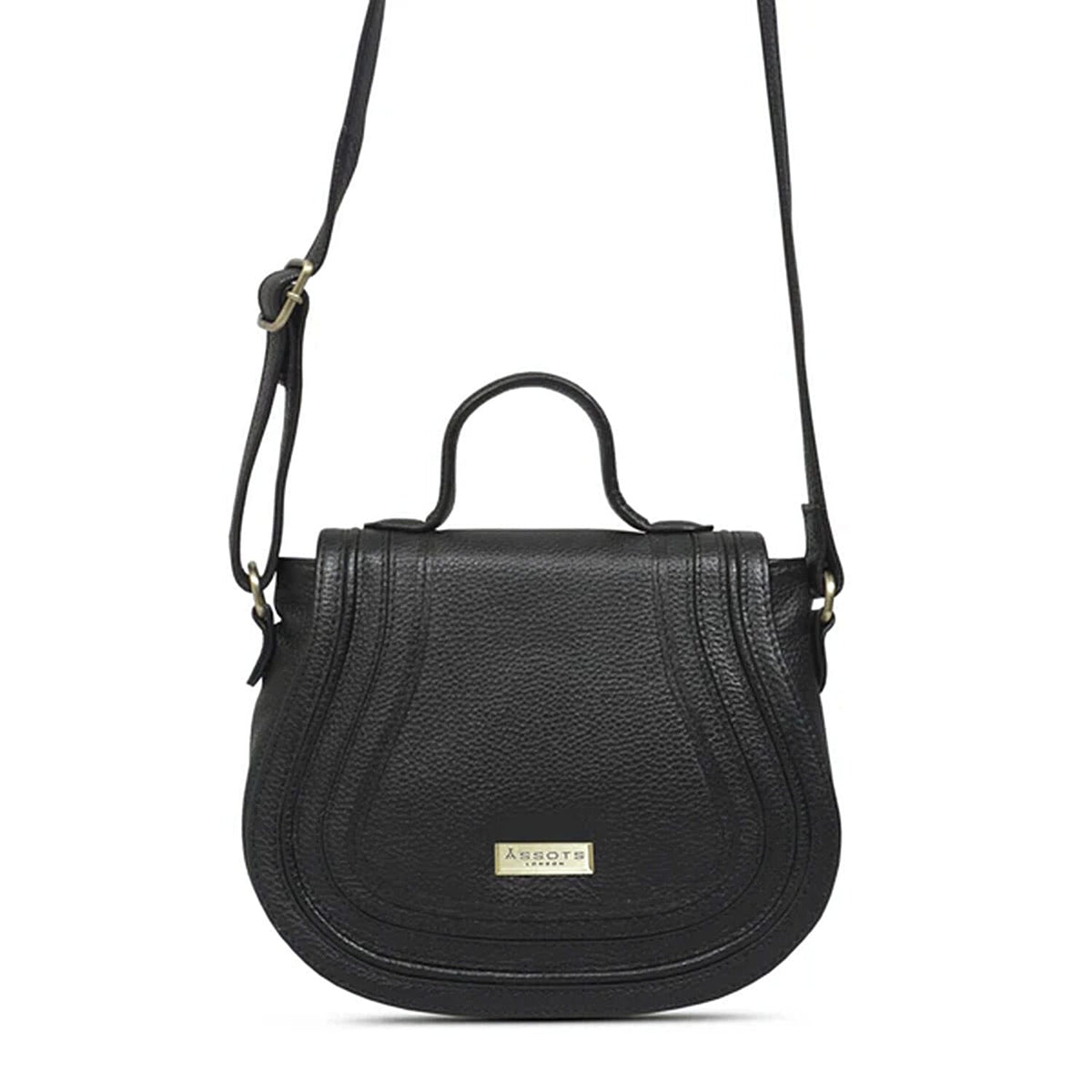 Assots 'Carmel' Limited Edition Soft Pebble Genuine Leather Crossbody Bag V32527014 0