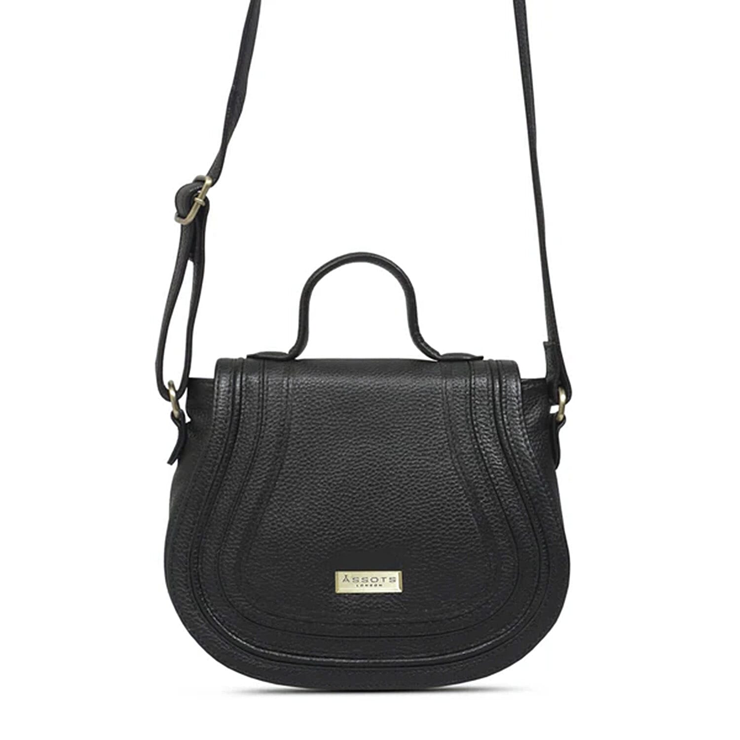 Assots 'Carmel' Limited Edition Soft Pebble Genuine Leather Crossbody Bag V32527014 0