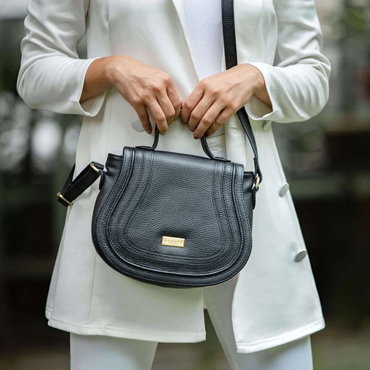 Assots 'Carmel' Limited Edition Soft Pebble Genuine Leather Crossbody Bag V32527014 1