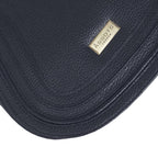 Assots 'Carmel' Limited Edition Soft Pebble Genuine Leather Crossbody Bag - Navy
