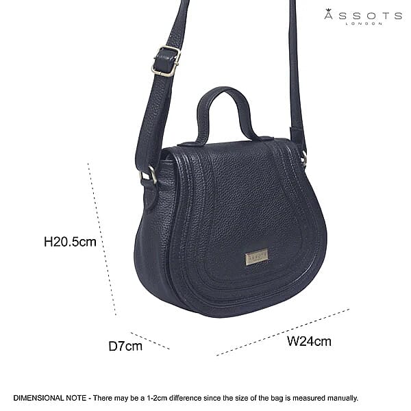 Assots 'Carmel' Limited Edition Soft Pebble Genuine Leather Crossbody Bag V32517987 6