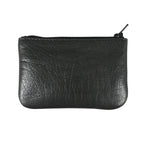 Assots 'Poppy' Handcrafted Genuine Leather Coin Pouch - Black