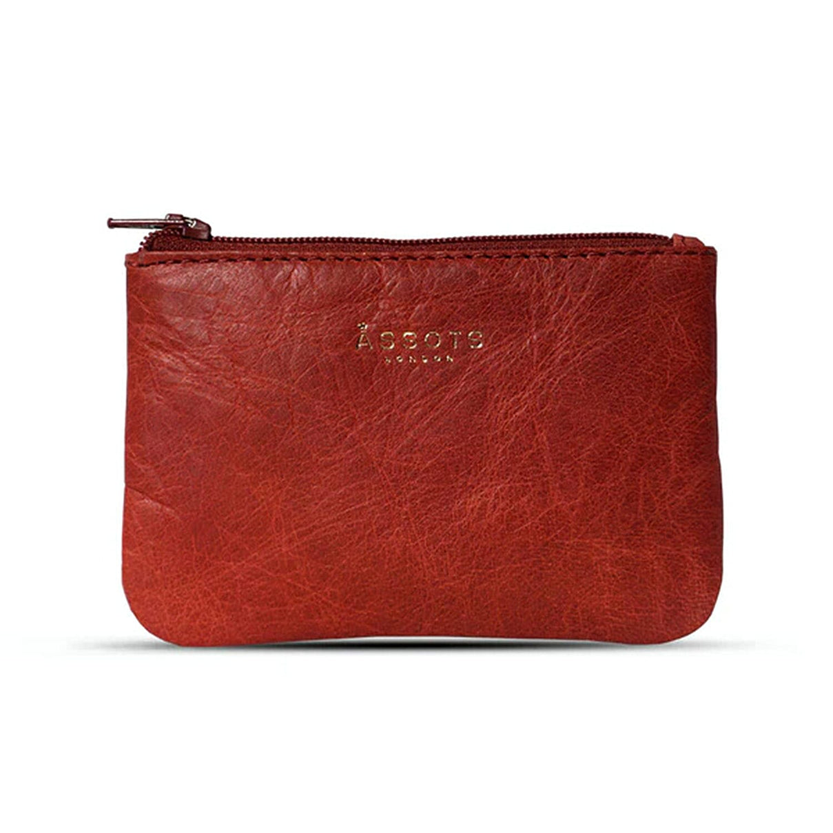 Assots 'Poppy' Handcrafted Genuine Leather Coin Pouch - Red V32512931 0