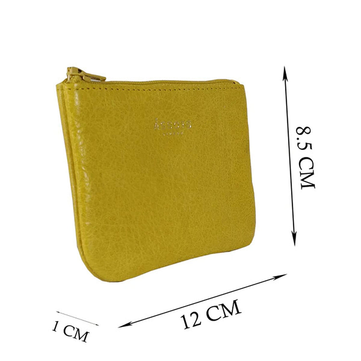 Assots 'Poppy' Handcrafted Genuine Leather Coin Pouch - Yellow V32517567 5
