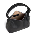 Assots 'City Bag' Soft Pebble Genuine Leather Shoulder Bag - Black