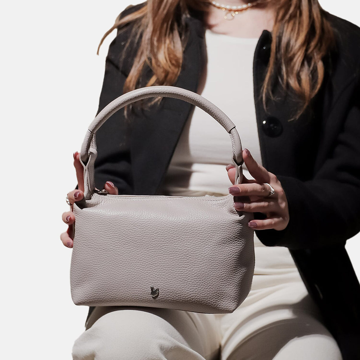 Assots 'City Bag' Soft Pebble Genuine Leather Shoulder Bag 8501597 1
