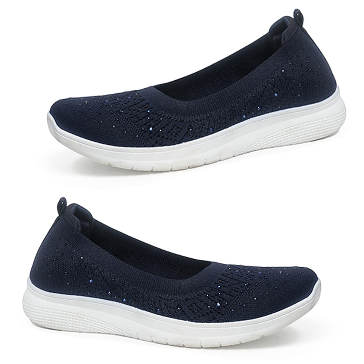 Inshu Dr Lightfoot - Lorena Ladies Synthetic Knit Slip-On Shoes (Size 7) - Navy 8566203 0