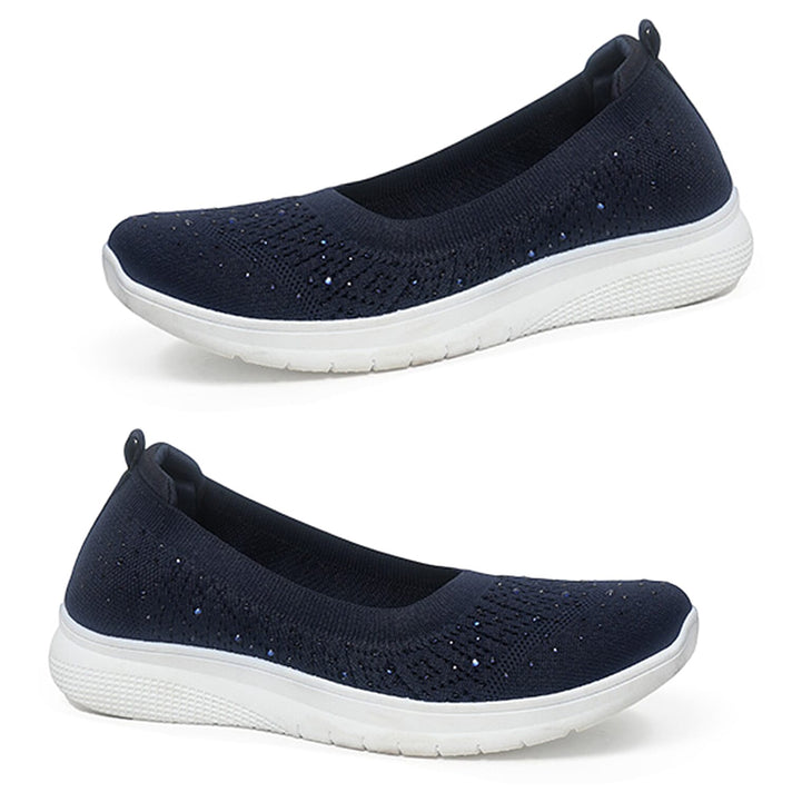Inshu Dr Lightfoot - Lorena Ladies Synthetic Knit Slip-On Shoes (Size 7) - Navy 8566203 1