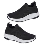 Negroni Ladies Lightweight Slip On Leisure Shoe With Decorative Diamantes (Size 4) - Black