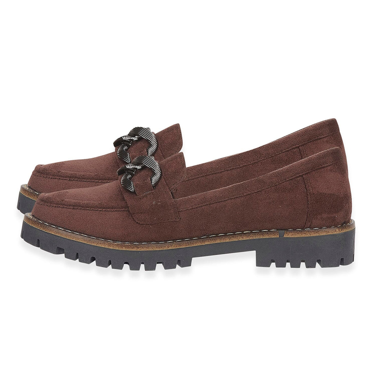 Faux Suede Adeline Loafers (Size 4) - Chocolate Brown 8419363 1