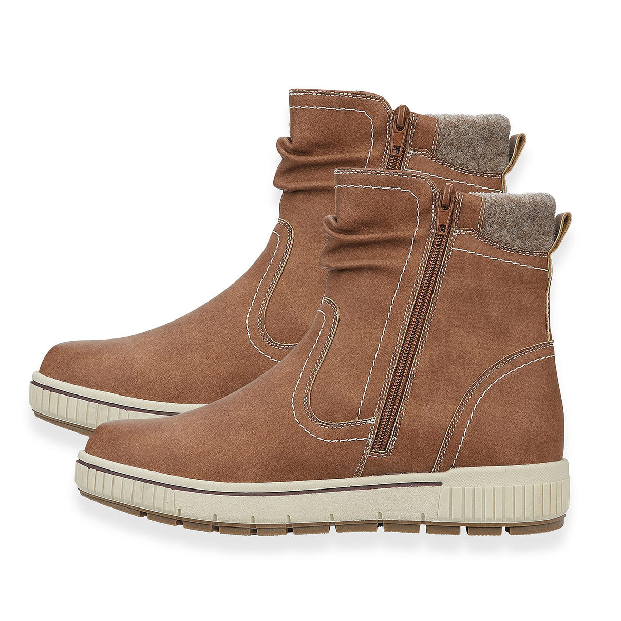 Sutton Ladies Ankle Boots (Size 4) - Cognac 8419398 1