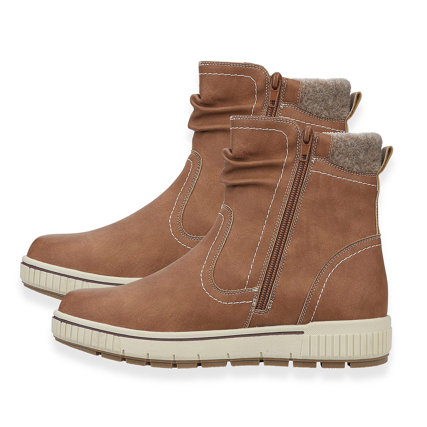Sutton Ladies Ankle Boots (Size 4) - Cognac 8419398 1