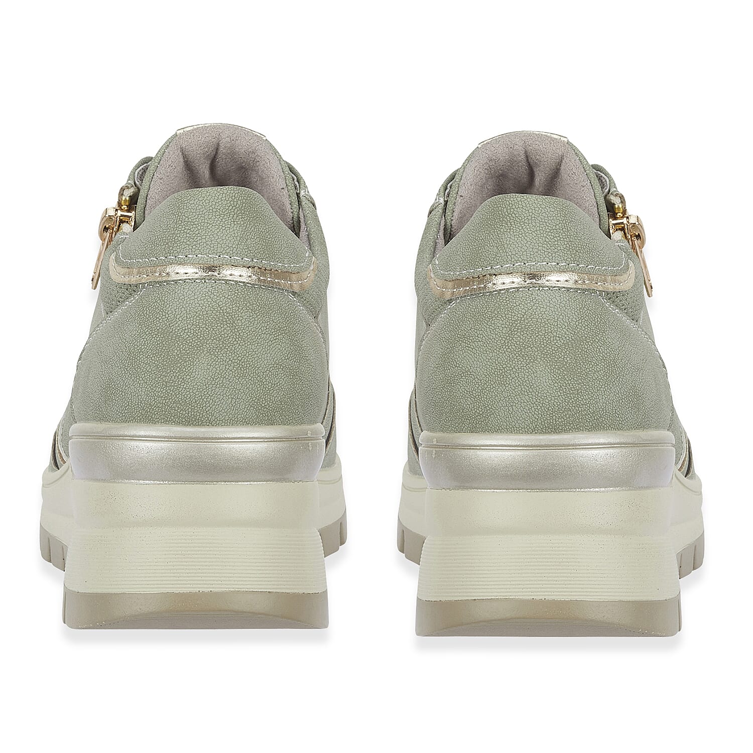 Ladies Dawlish Sports Luxe Sneakers With Lace-Up &amp; Side Zip Closure 8447578 2