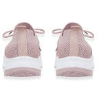 Calypso Light Weight Lace Up Trainer With Diamante Detailing (Size 4) - Pink