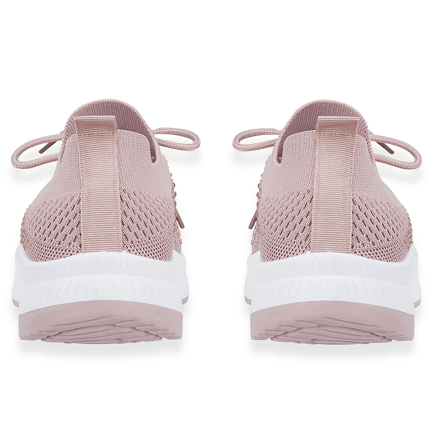 Calypso Light Weight Lace Up Trainer With Diamante Detailing (Size 4) - Pink 8419513 2