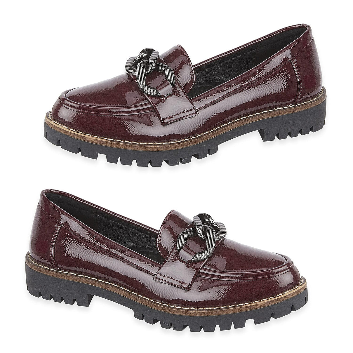 Faux Suede Adeline Loafers (Size 5) - Burgundy 8419369 0