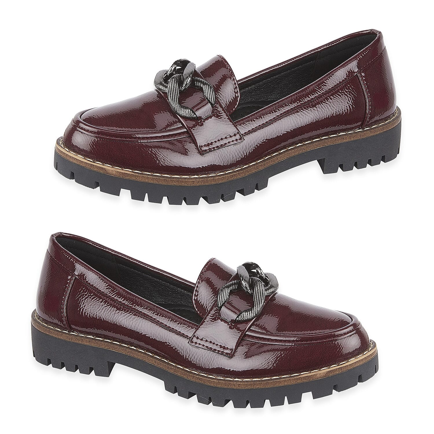 Faux Suede Adeline Loafers (Size 5) - Burgundy 8419369 0