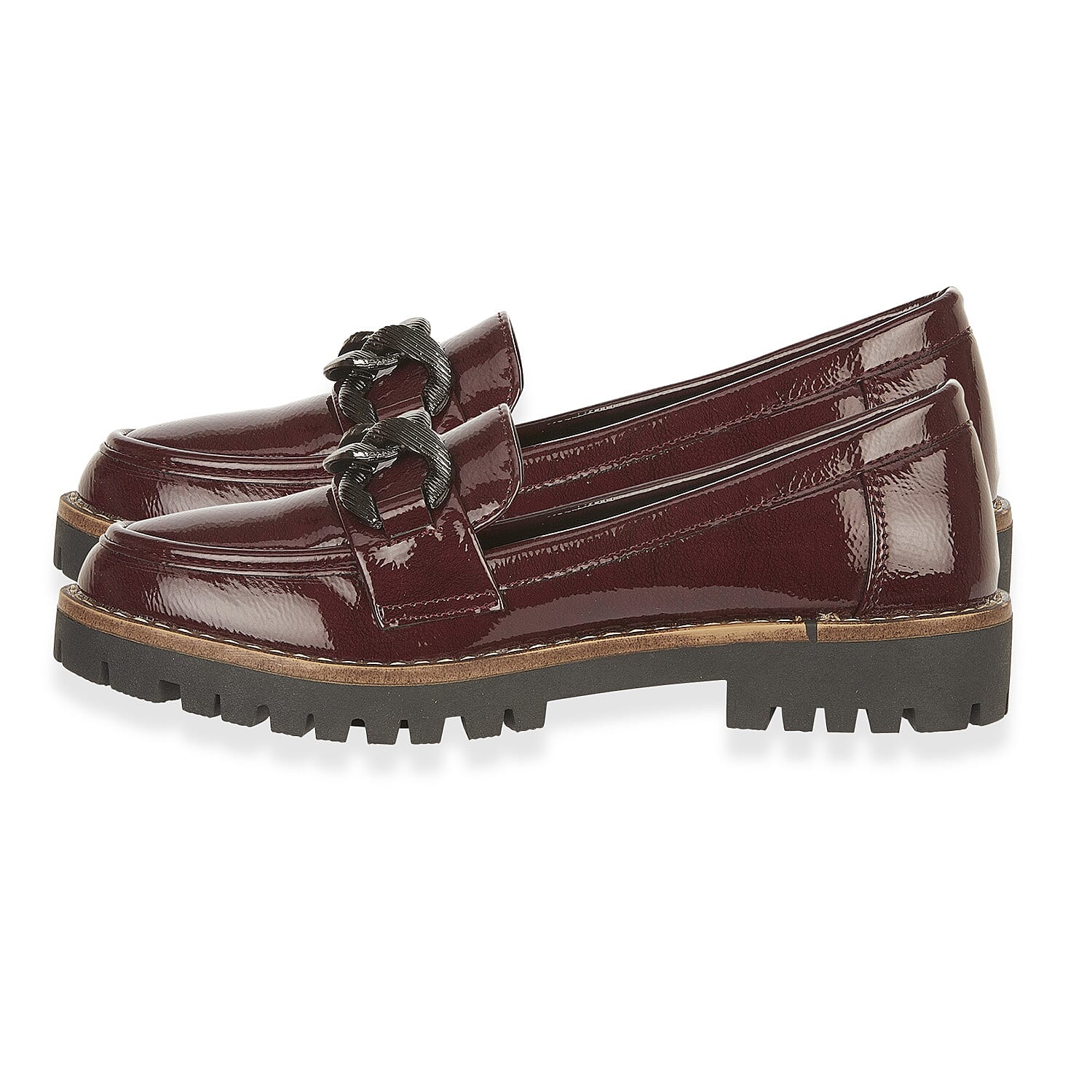 Faux Suede Adeline Loafers (Size 5) - Burgundy 8419369 1