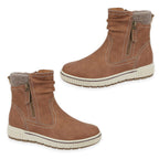 Sutton Ladies Ankle Boots (Size 5) - Cognac