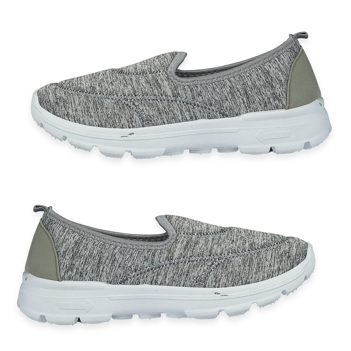 Ladies Georgia Lightweight Slip-On Trainers (Size 5) - Grey V32514269 0