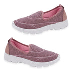 Ladies Georgia Lightweight Slip-On Trainers (Size 5) - Pink
