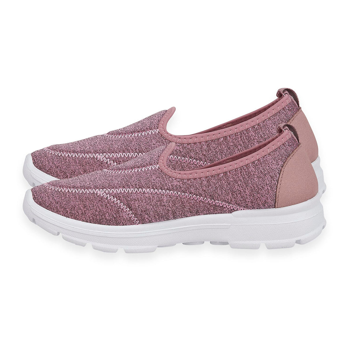 Ladies Georgia Lightweight Slip-On Trainers (Size 5) - Pink 8419554 1